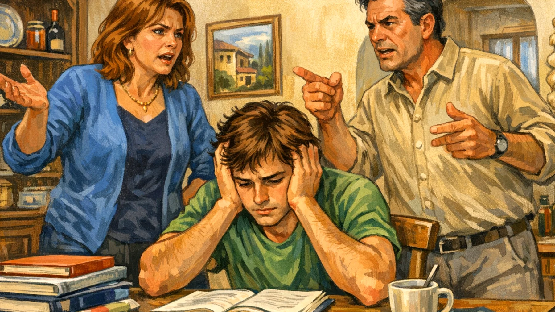 I genitori esercitano pressioni eccessive sui giovani adulti riguardo alle scelte universitarie, lavorative e di vita, creando aspettative troppo elevate che generano ansia da prestazione e tensioni nel rapporto familiare"