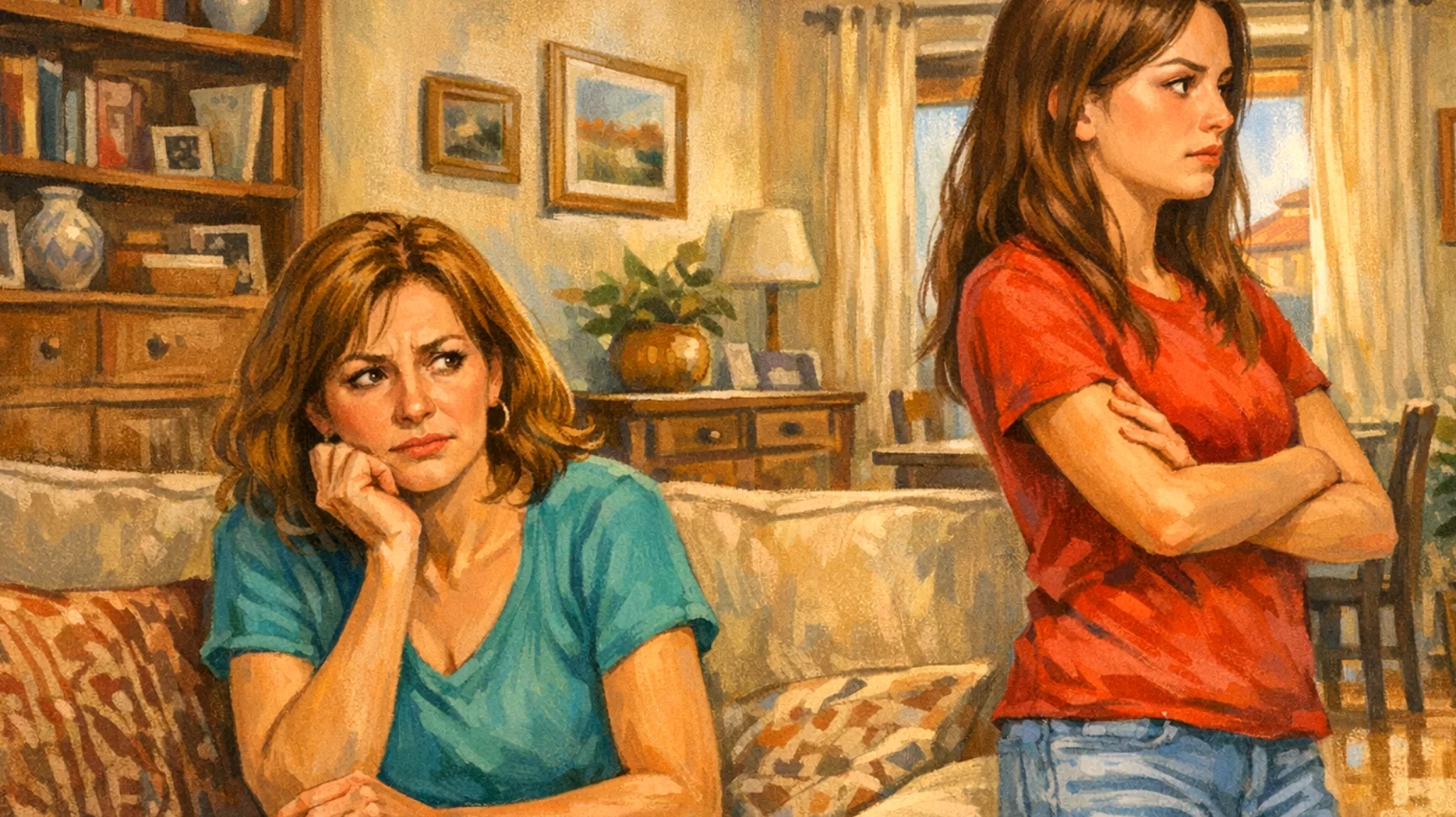 Una mamma fatica a gestire le crisi emotive della figlia adolescente, che alterna momenti di rabbia esplosiva a chiusura totale, rendendo difficile il dialogo e creando tensione in famiglia"