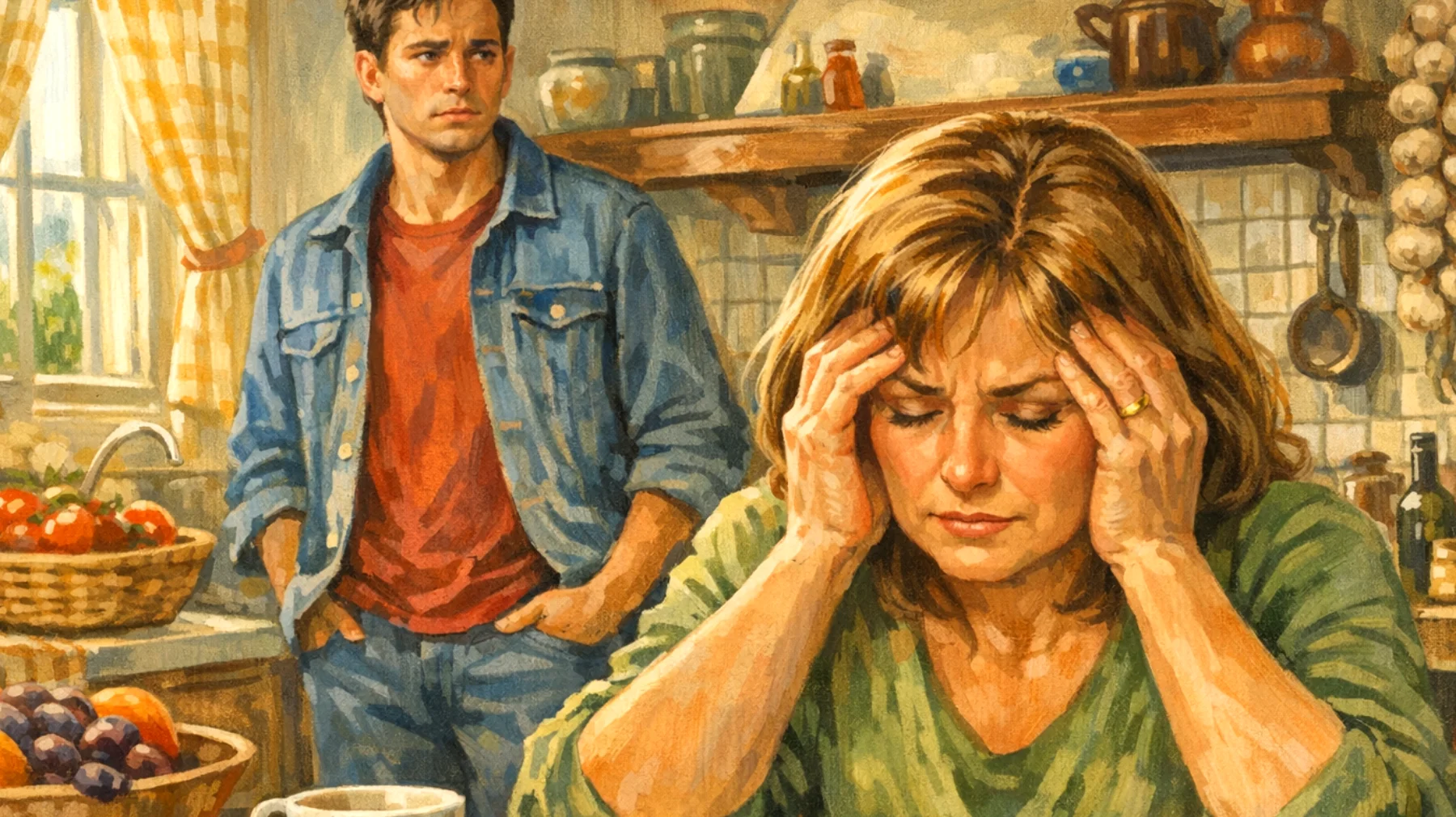 Una mamma si sente impotente nel sostenere il figlio giovane adulto che fatica ad adattarsi ai cambiamenti della vita adulta (lavoro precario, relazioni instabili, nuove responsabilità) e manifesta ansia, frustrazione o evitamento delle sfide"