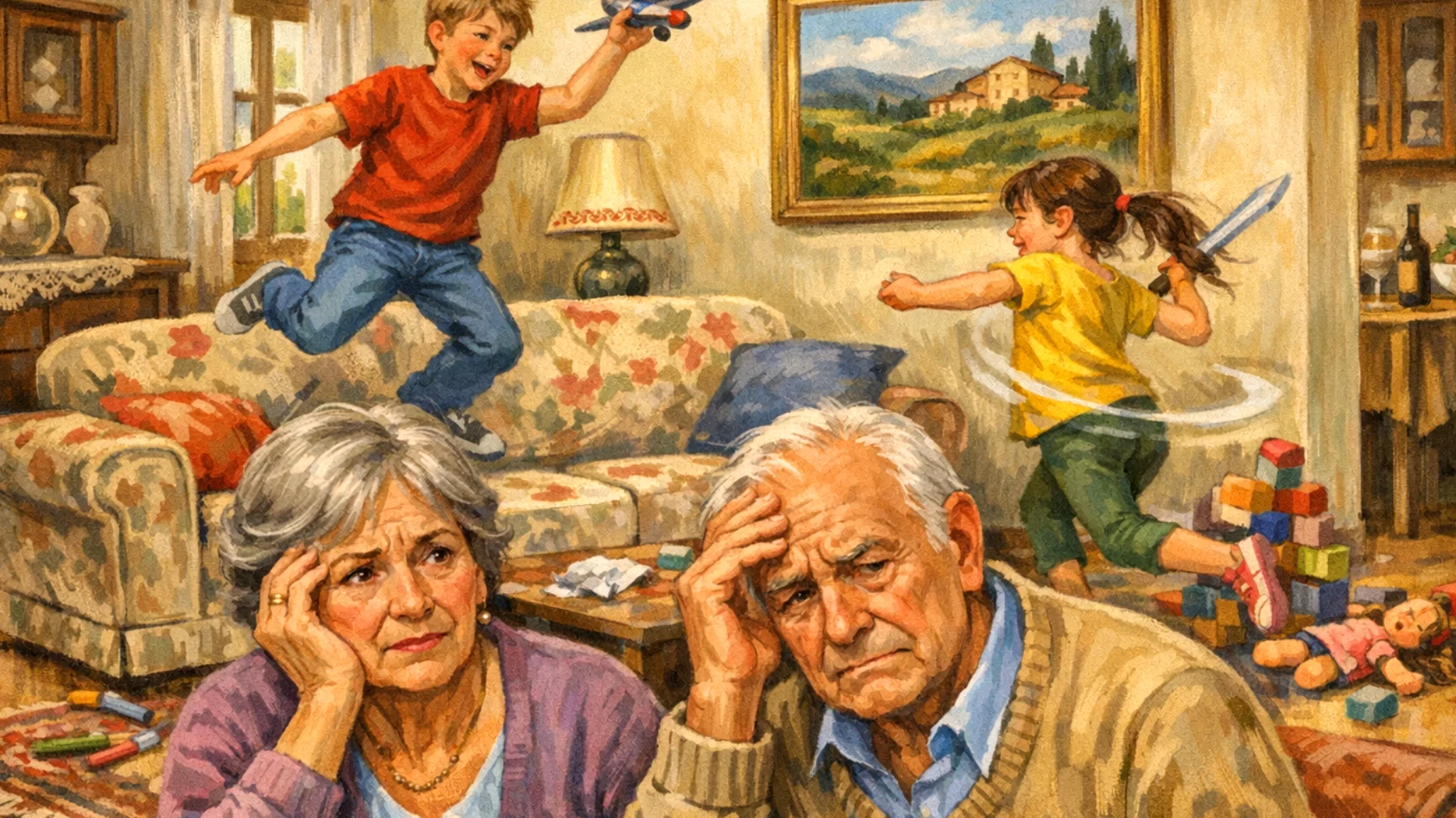 I nonni faticano a gestire i comportamenti impulsivi e oppositivi dei nipoti bambini, che non ascoltano, rispondono male e rifiutano le regole, creando tensione e mettendo in difficoltà il loro ruolo educativo"